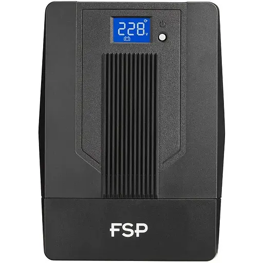 ИБП FSP iFP-600, 600ВА/360Вт, LCD, Schukox2. 230V/50Hz, USB, Black, - фото 2