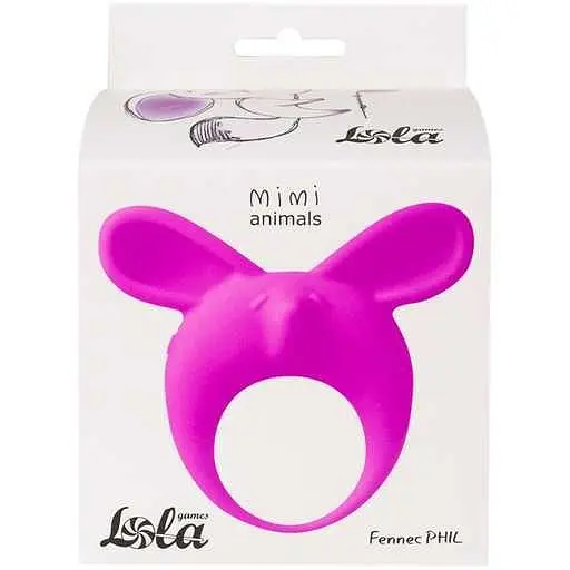Віброкільце Lola Games MiMi Animals Fennec Phil 7.9 см фіолетове - фото 2