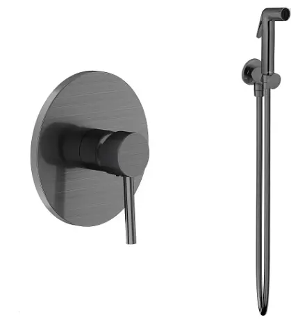 Гигиенический душ скрытого монтажа Volle Cruze pistola gris SET20240409 - фото 1