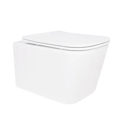 Унитаз подвесной Qtap Crow безободковый с сиденьем Soft-close QT05335171W, Белый - фото 1