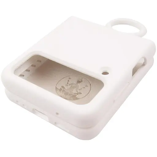 Чехол Foldables Silicone Cover Lakshmi AAA для Samsung Galaxy Z Flip4 Белый / White - фото 4