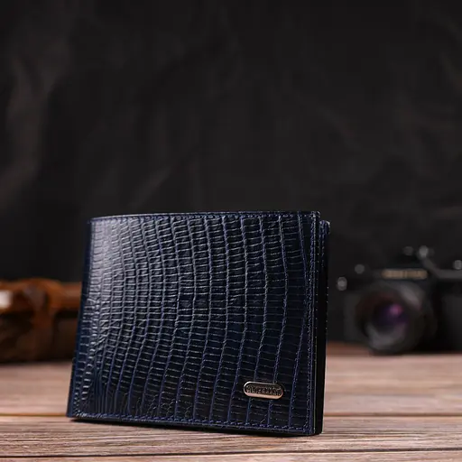 Мужской кожаный кошелек Canpellini 12х9.7х1 см acs0025696 - фото 6