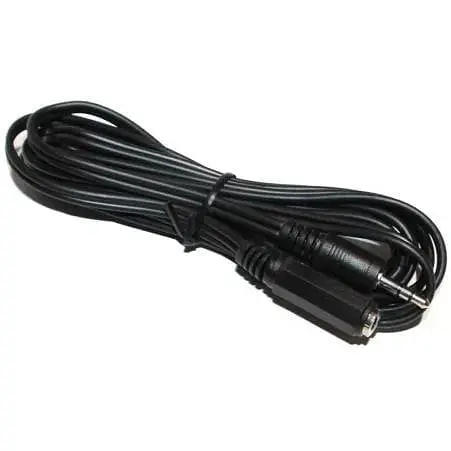 Звуковой удлинительный кабель Cablexpert 3.5 мм F - 3.5 мм M 2 м черный (CCA-423-2M) - фото 1