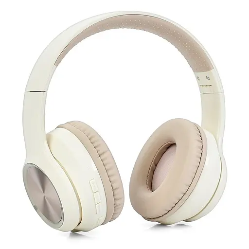 Наушники HZ-BT623, Bluetooth 5.0, до 10 метров, емкость 400 мАч, 20-20 000 Гц, 32 Ом, 108 дБ, бежевые - фото 2