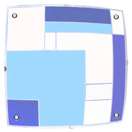 Светильник настенный-потолочный накладной Brille W-373/2 Blue