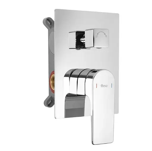 Душова система Rea Moby хром + BOX прихованого монтажу REA-P2404, Хром - фото 2