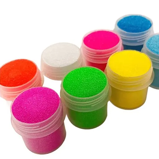 Набор глиттера для био-тату №6 Fresh Tattoo glitter-set-big-8x-6 неоновый - фото 2