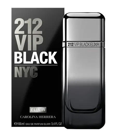 Оригинал Carolina Herrera 212 VIP Black Elixir 100 мл парфюмированная вода - фото 1