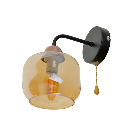 Бра Brille BL-970W/1 E14 BK/AC настінне накладне