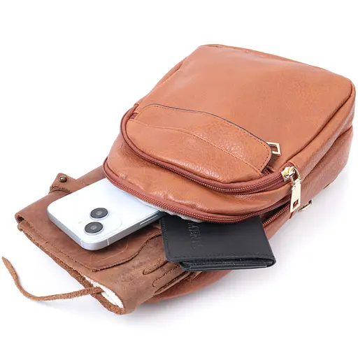 Женская сумка Vintage через плечо с отверстием для наушников из экокожи 17х27х6.5 см sum0026980 - фото 9