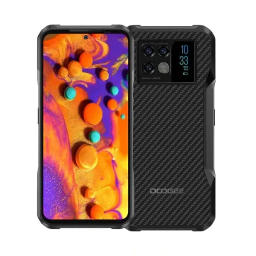 Захищений смартфон Doogee V20 8/256GB АКБ 6 000мАч Нічна зйомка 5G Black - фото 1