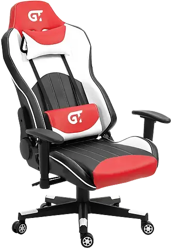 Геймерське крісло GT Racer чорне червоно-біле (X-5813 Black/Red/White) - фото 6
