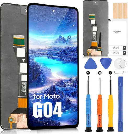 ARSSLY Motorola Moto G04 / Moto G24 РК-екран для Motorola Moto G04s, РК-дисплей Сенсорний екран у зборі з ремонтним комплектом