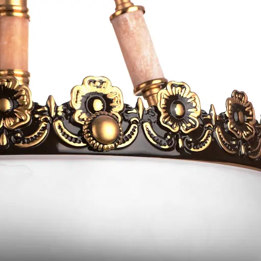 Люстра підвісна Brille класична E27 60W PB (BKL-039S/3) - фото 4