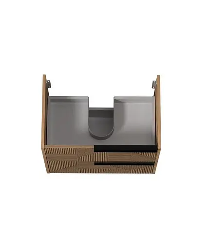 Тумба Мойдодир Cubic 70-A під умивальник дуб обпалений - фото 5