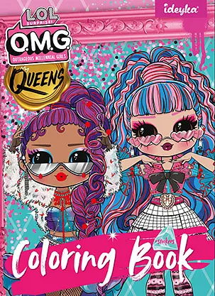Раскраска со стикерами L.O.L O.M.G. Queens