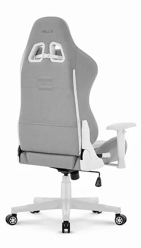 Компьютерное кресло Hell’s HC-2000 Grey-White тканевое - фото 5