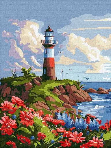 Набір для розпису по номерах Мальовничий край, 30x40 см