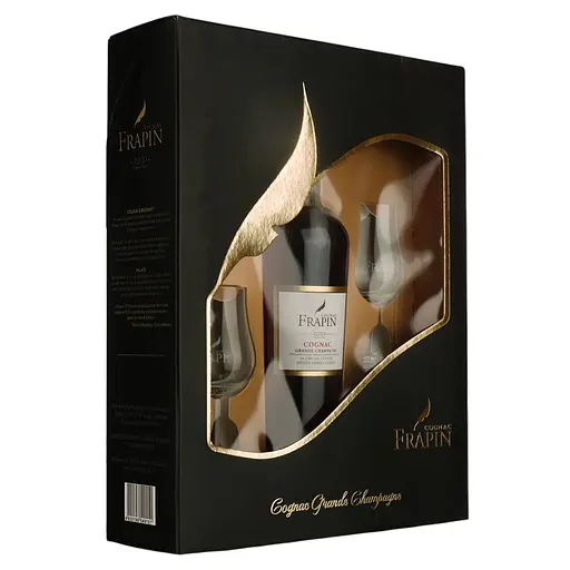 Уцінка. Коньяк Frapin 1270 40% 0.7 л у подарунковій коробці + 2 келихи