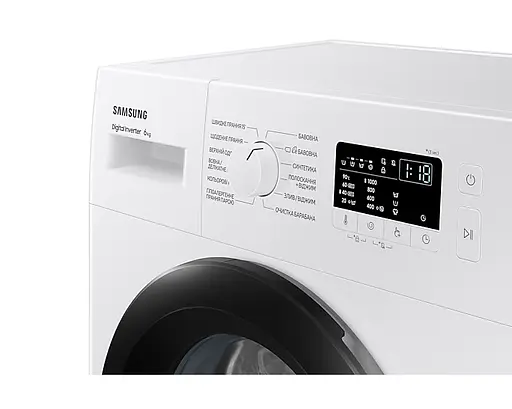 Стиральная машина Samsung WW60A3100BE/UA 6 кг фронтальная узкая 42 л 14 программ скорость отжима 1000 об/мин класс энергопотребления A+++ 85x59.5x40 White - фото 4