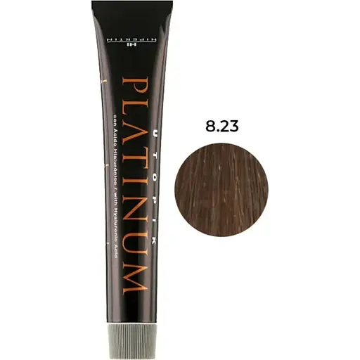 Крем-фарба для волосся Hipertin Utopik Platinum 8.23 Світлий блонд перламутрово-золотистий 60 мл