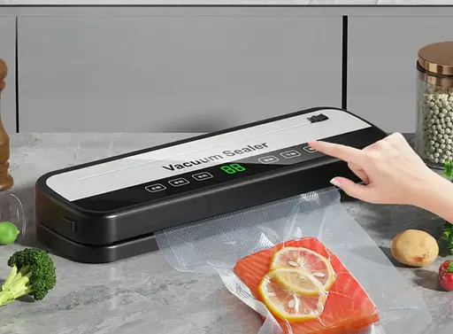 Вакууматор HZ-001 вакуумний пакувальник захист продуктів від повітря та вологи 100 Вт Чорний - фото 2