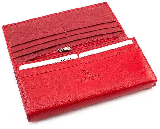 Кожаный женский кошелек Marco Coverna 18.5х9х3 см acs0027542 - фото 5