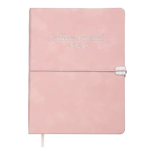 Щоденник датований Buromax Velour 2026 A5 рожевий (BM.2134-10)