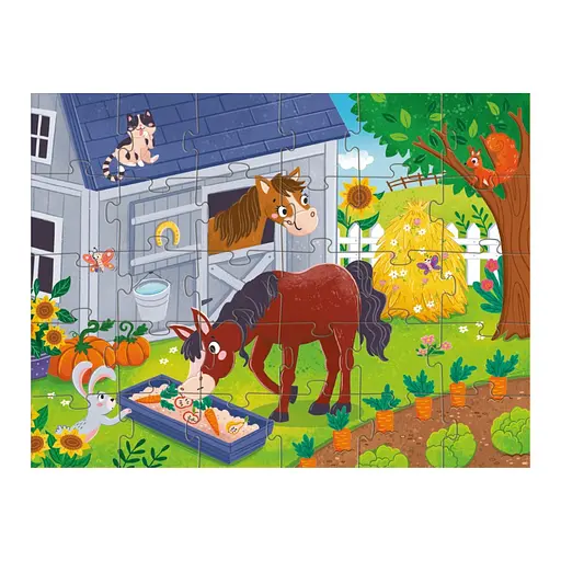 Дитячий пазл "Обід для коника" DoDo Toys 300684, 30 елементів - фото 3