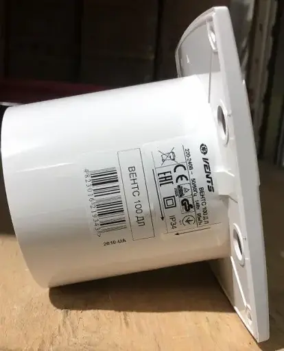 Вентилятор вытяжной бытовой Vents 100 ДЛ с сеткой от насекомых на шариковых подшипниках белый - фото 6