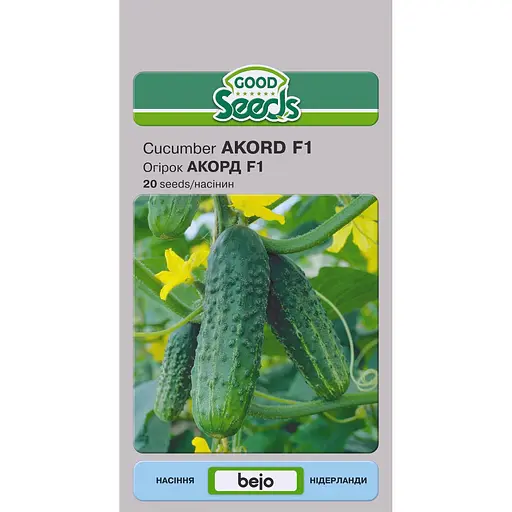 Насіння Огірок Насіння України Акорд F1, 20 насінин (313000)