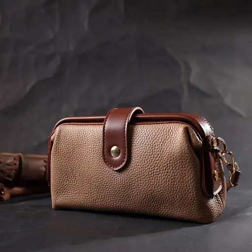 Клатч Vintage с защелкой из натуральной кожи 19.5х10х5.5 см sum0029011 - фото 9