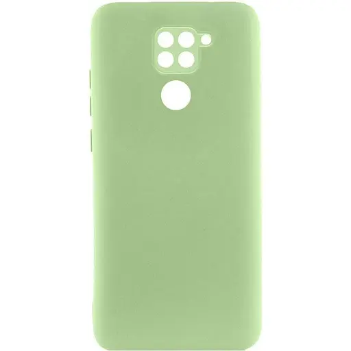 Чохол TPU GETMAN Liquid Silk Full Camera для Xiaomi Redmi Note 9 / Redmi 10X Зелений / Pistachio