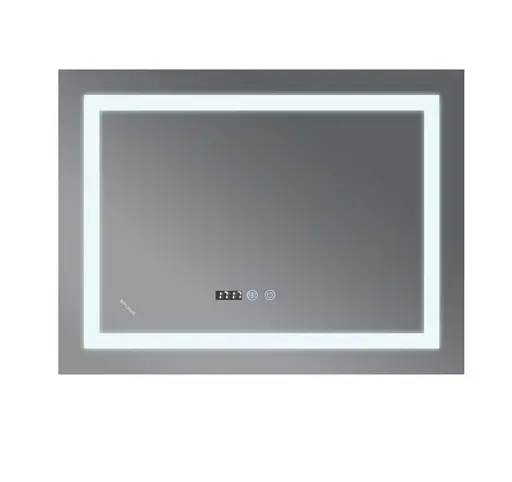 Дзеркало Mixxus Warm MR02-120x80 (годинник, LED-підсвічування, антизапотівання) (MI6001) - фото 2