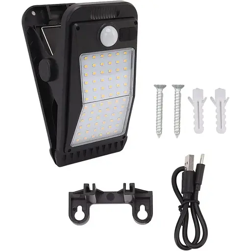 Сонячна лампа для саду 72 світлодіоди IP65 водонепроникна білий