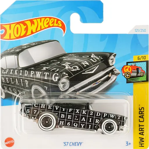 Базова машинка Hot Wheels HW Art Cars '57 Chevy чорна (5785) - фото 1