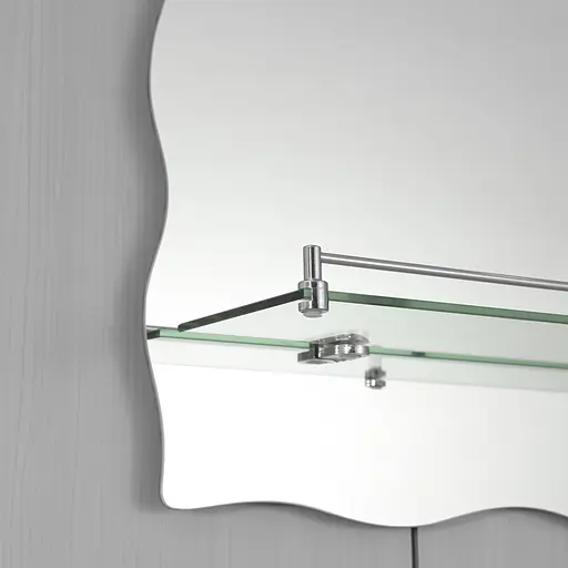 Дзеркало настінне Zerix Mirra MRZ02-600x850x105 прямокутне з дугоподібним верхом, фігурними боками ZX5620 - фото 7