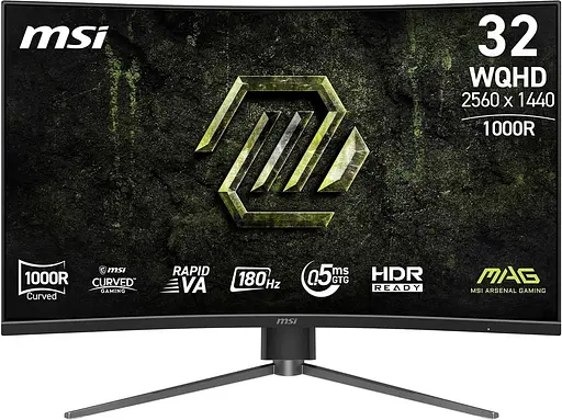 Монітор MSI 31.5" MAG 325CQPF-E18 Curved QHD VA 180Hz (9S6-3DC14H-201) - фото 1