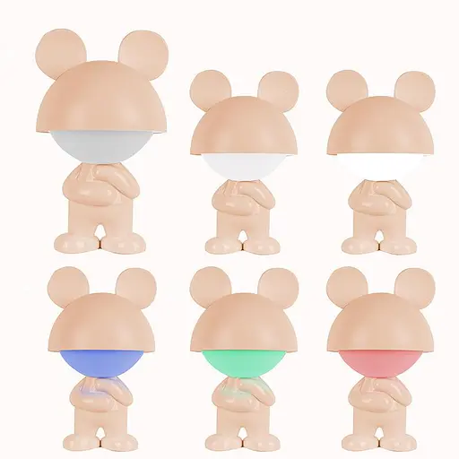Світильник-нічник Kite LED з акумулятором Dreamy Mouse персиковий (K25-315-2-4) - фото 3