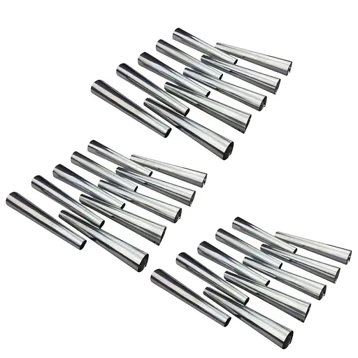 Кондитерські конуси для випічки трубочок «Каннолі» 100 мм (30 штук), Master Class Металлик 86984 - фото 1