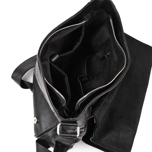 Чоловіча шкіряна сумка через плече TARWA 37х27х11 см sum0025840 - фото 8