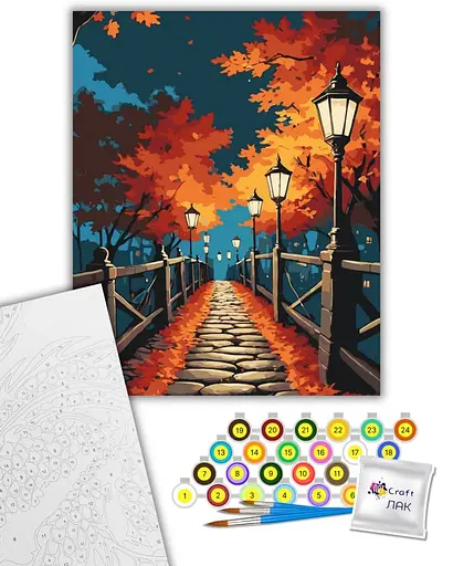 Набор для росписи ArtCraft Ночная прогулка 40 x 50 см (11054-AC) - фото 2