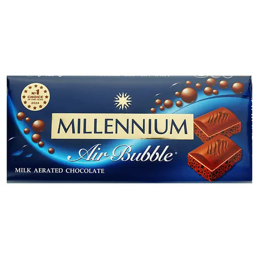 Шоколад Millennium молочный пористый 85 г (849567)