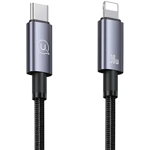 Кабель Usams US-SJ679 Type-C To Lightning 30W Aluminum Alloy Fast Charging & Data Cable -Sufeng Series tarnish 0,25 м