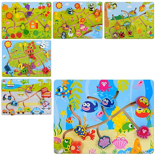 Деревянный лабиринт, 30x22.5x2.5 см, MD1157 (в ассортименте) - фото 2