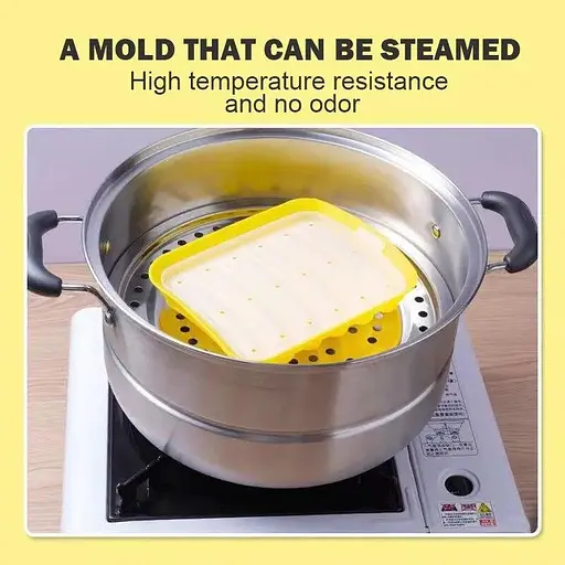 Форма для запікання випічки силіконова домашніх хот-догів, сосисок, ковбасок, кебаба кебниця, Kitchen Master Жовтий 85468 - фото 6