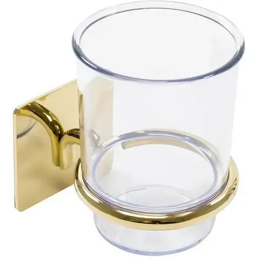 Склянка для зубних щіток Rea 322189 gold REA-77063 золотий - фото 1