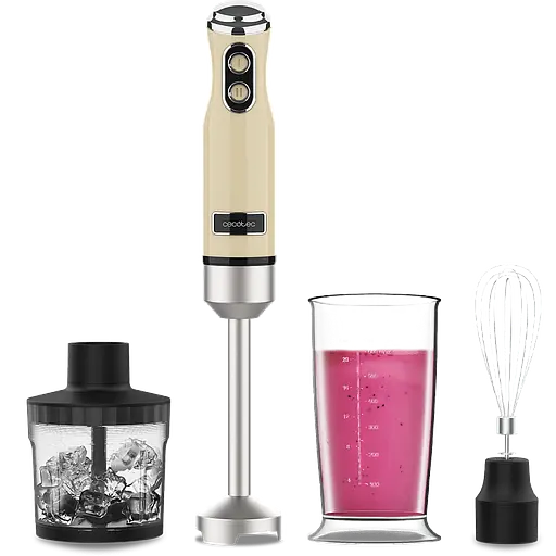 Блендер CECOTEC Power Retro 1200MAX Cream&Crush Yellow - фото 1