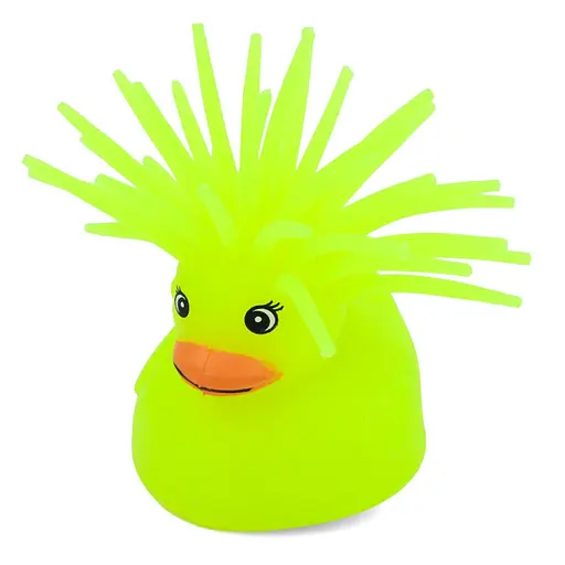 Дитяча іграшка Антистрес Качка MS 3719(Yellow) світлові ефекти - фото 1