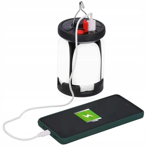 Туристичний ліхтар - лампа Springos 1500 lm акумуляторний з сонячною батареєю 150 V - фото 5